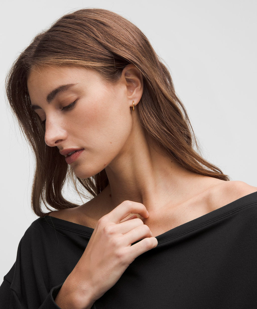 BeCalm Oversized Boatneck Long-Sleeve Shirt