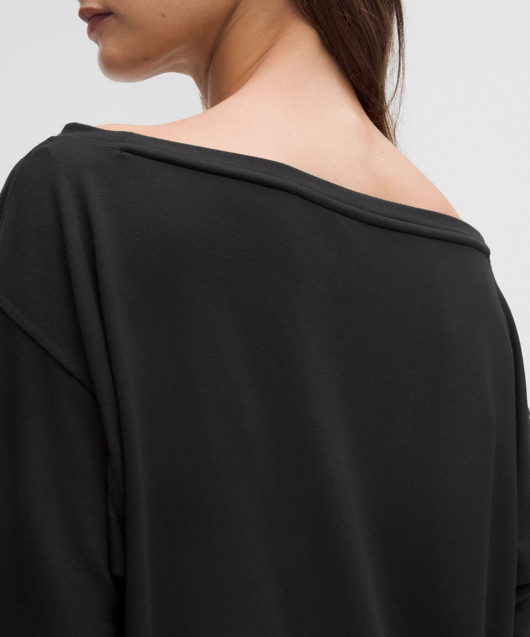 BeCalm Oversized Boatneck Long-Sleeve Shirt