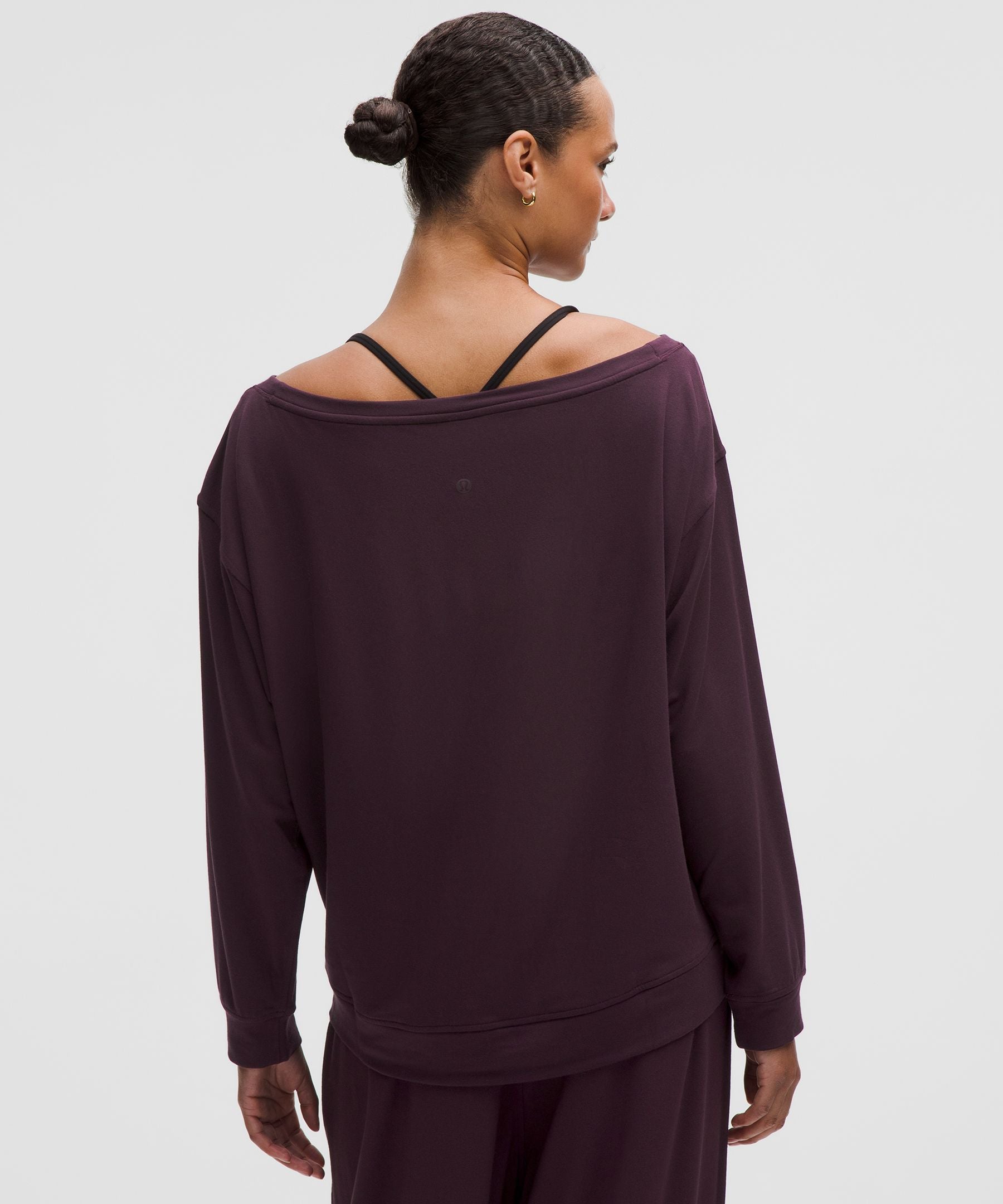 BeCalm Oversized Boatneck Long-Sleeve Shirt