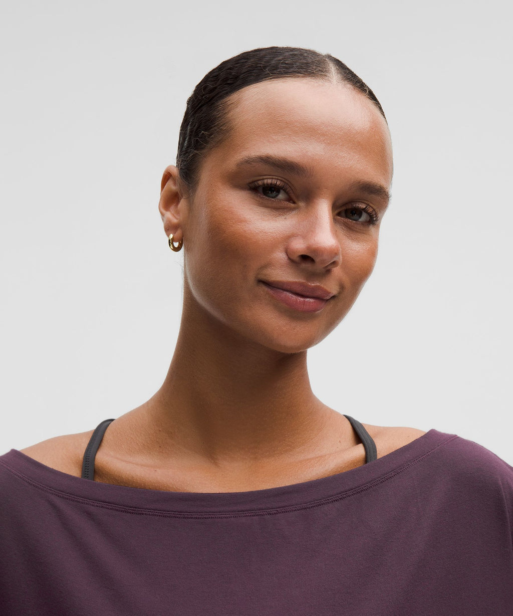 BeCalm Oversized Boatneck Long-Sleeve Shirt