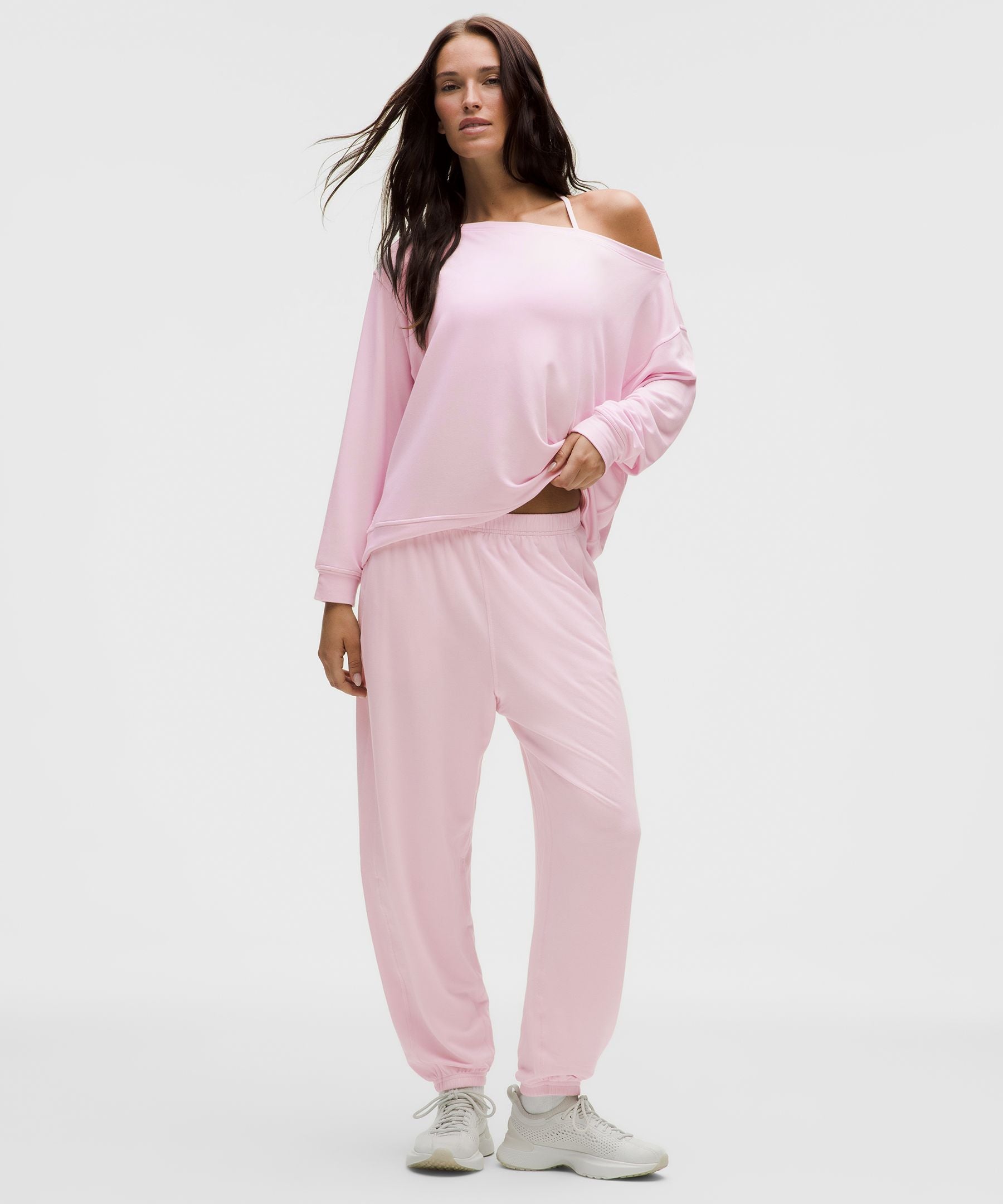 BeCalm Oversized Boatneck Long-Sleeve Shirt