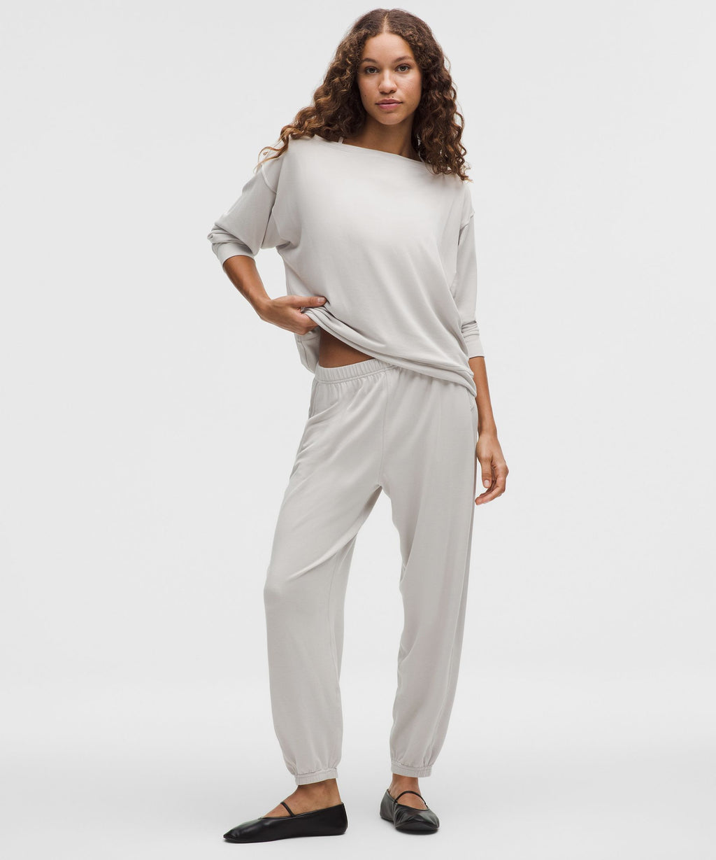 BeCalm Oversized Boatneck Long-Sleeve Shirt