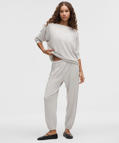 BeCalm Oversized Boatneck Long-Sleeve Shirt
