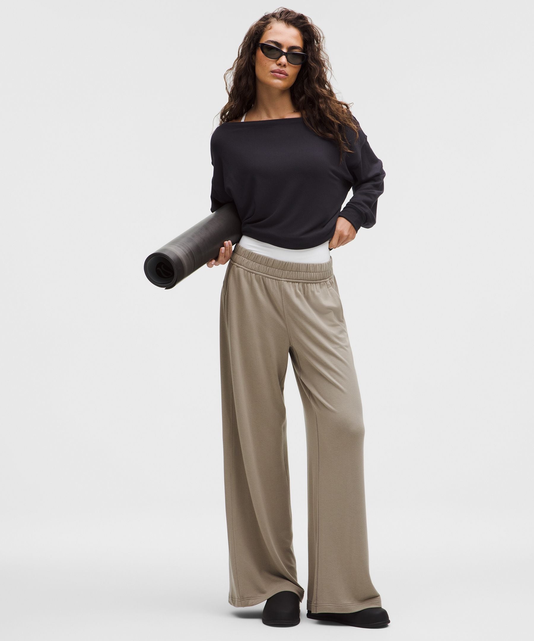 BeCalm Oversized Boatneck Long-Sleeve Shirt