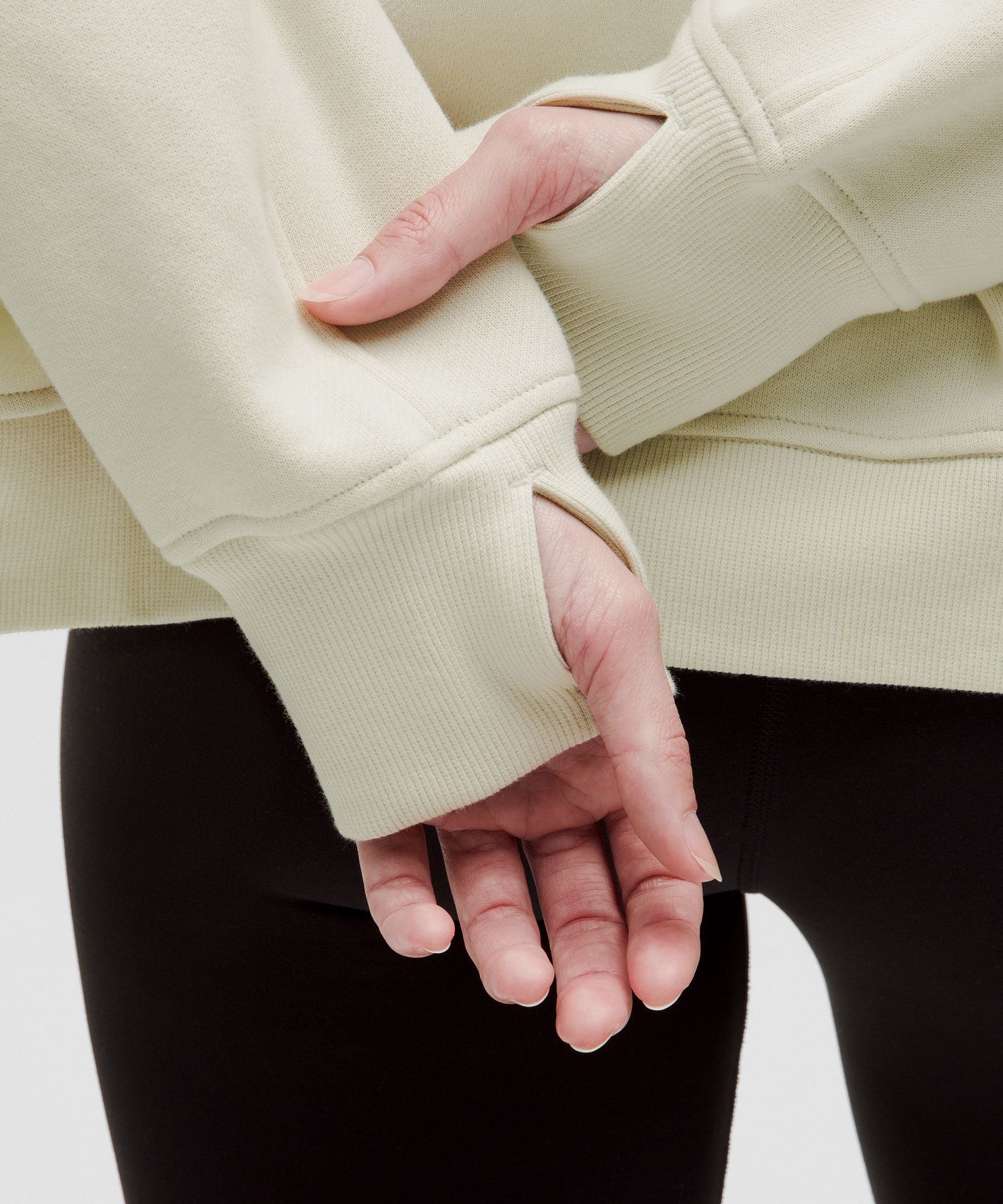 Scuba Oversized Side-Slit Hoodie