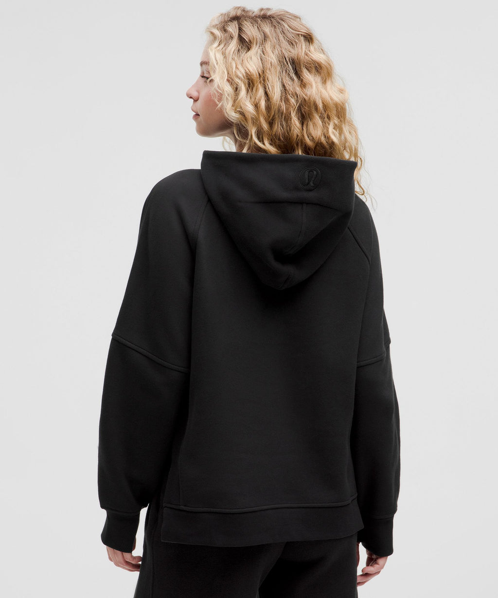 Scuba Oversized Side-Slit Hoodie