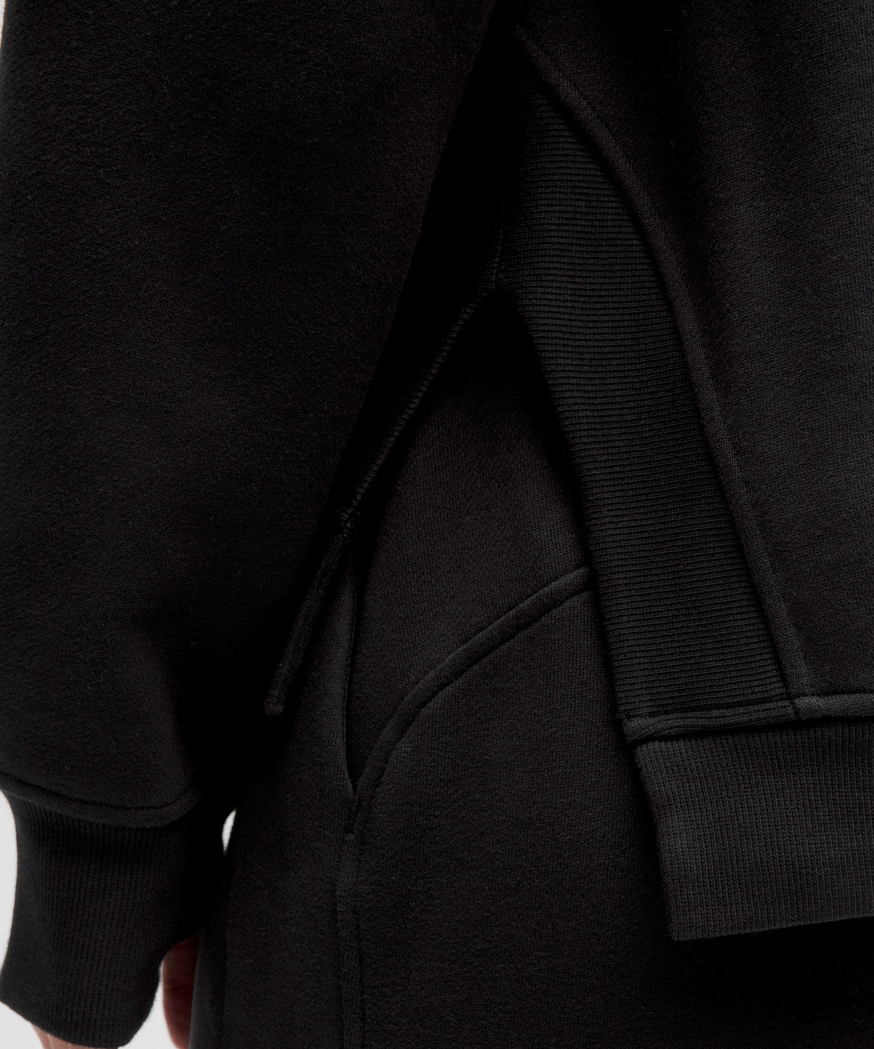 Scuba Oversized Side-Slit Hoodie