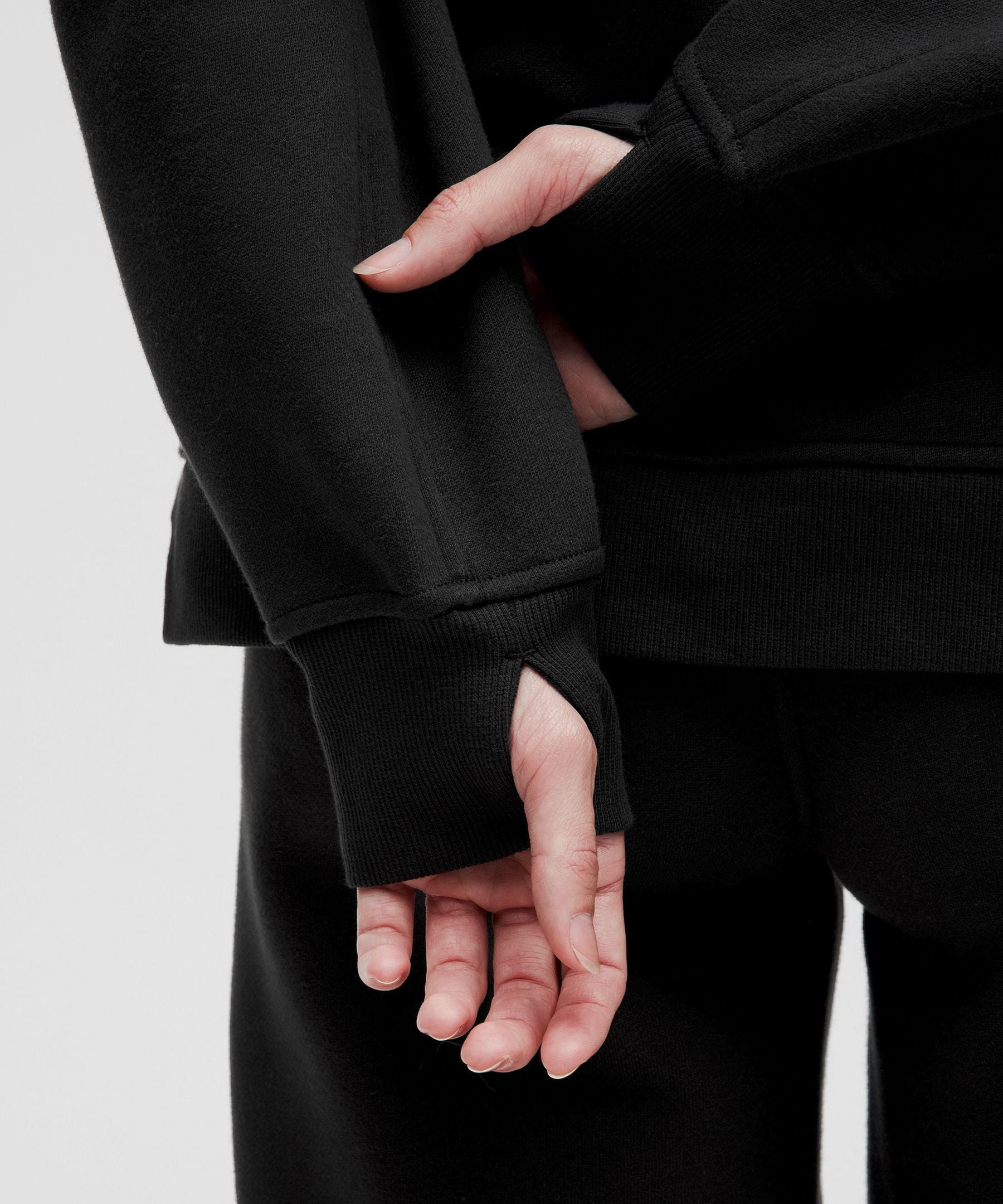 Scuba Oversized Side-Slit Hoodie