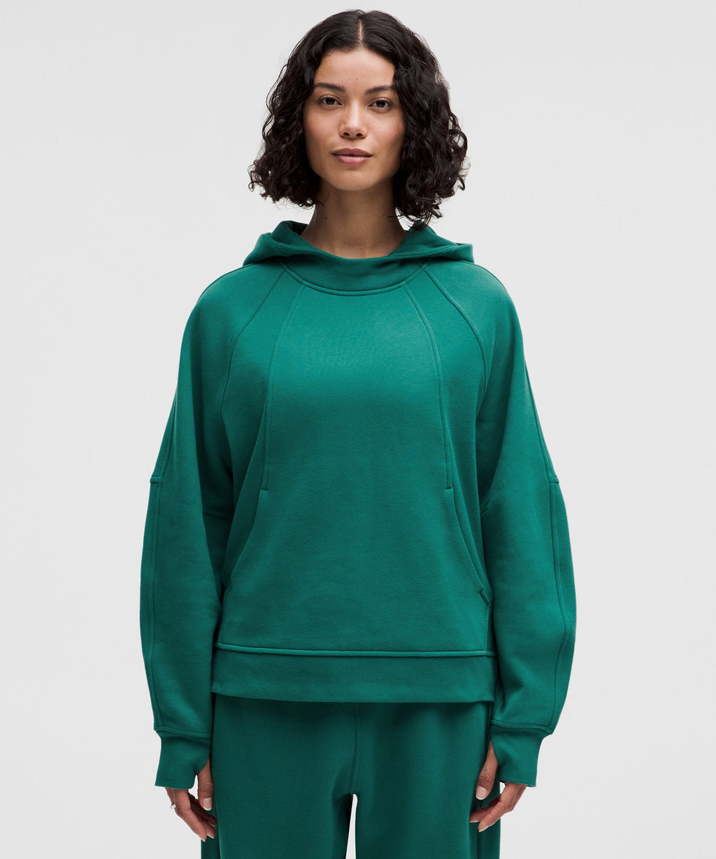 Scuba Oversized Side-Slit Hoodie