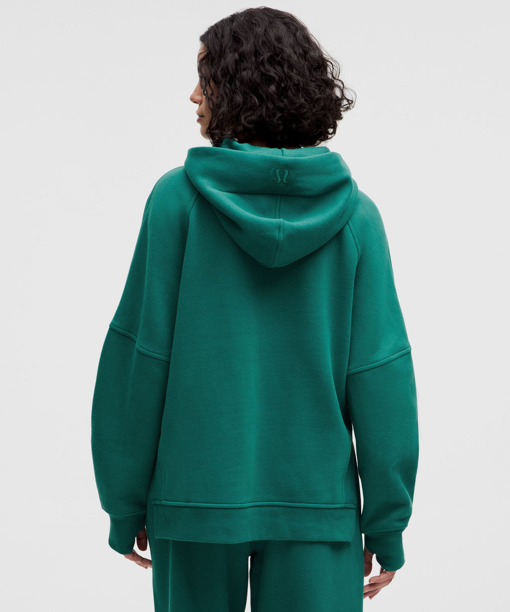 Scuba Oversized Side-Slit Hoodie