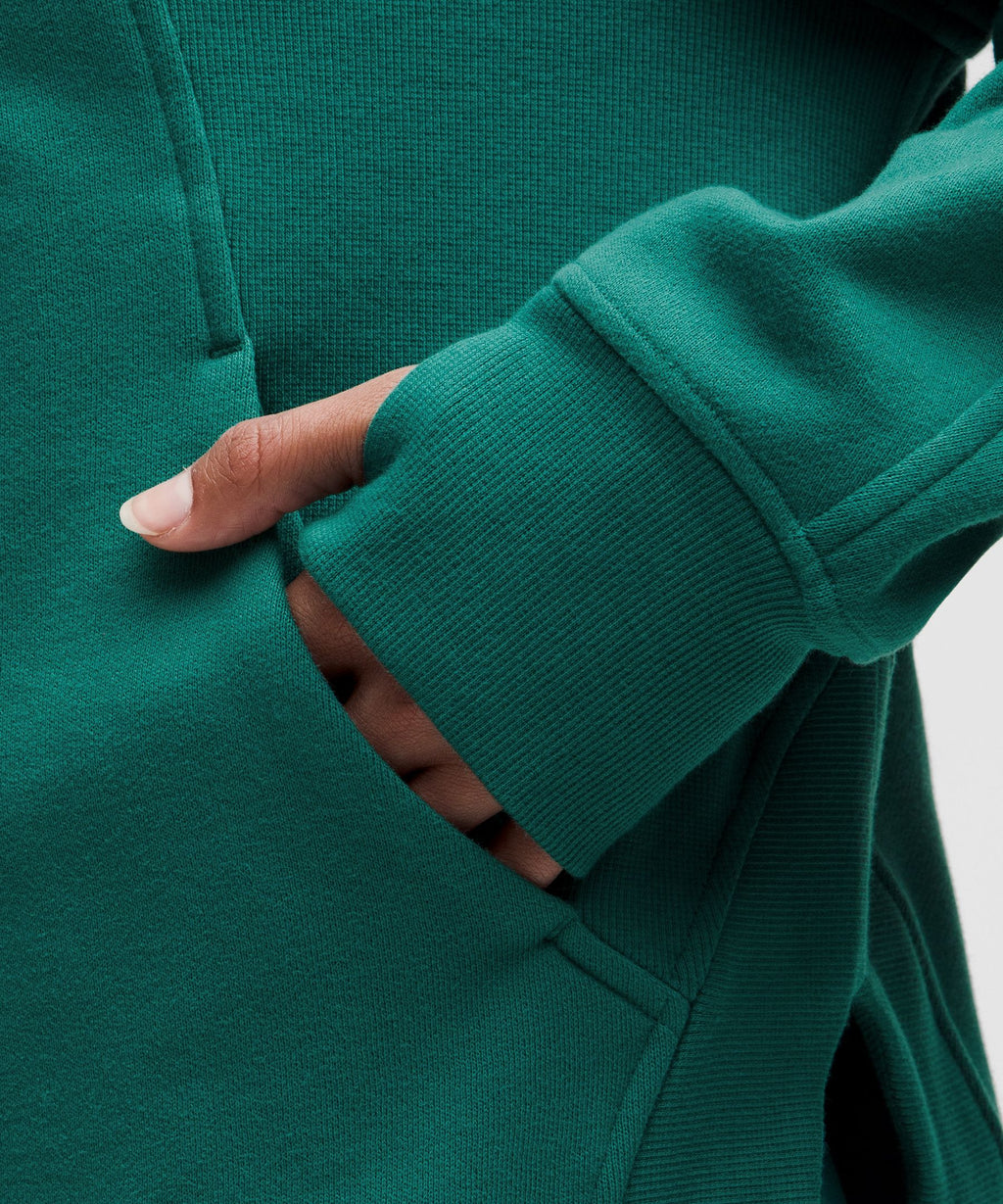 Scuba Oversized Side-Slit Hoodie