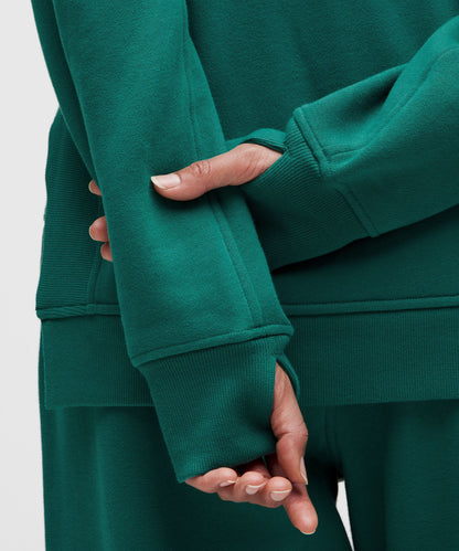 Scuba Oversized Side-Slit Hoodie