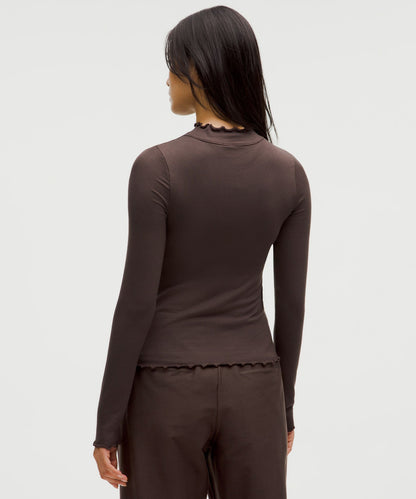 Hold Tight Lettuce-Edge Turtleneck
