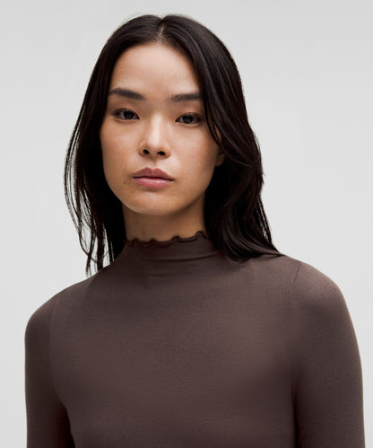Hold Tight Lettuce-Edge Turtleneck