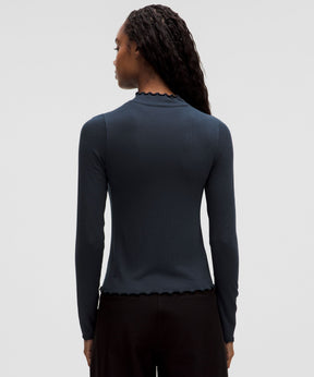 Hold Tight Lettuce-Edge Turtleneck