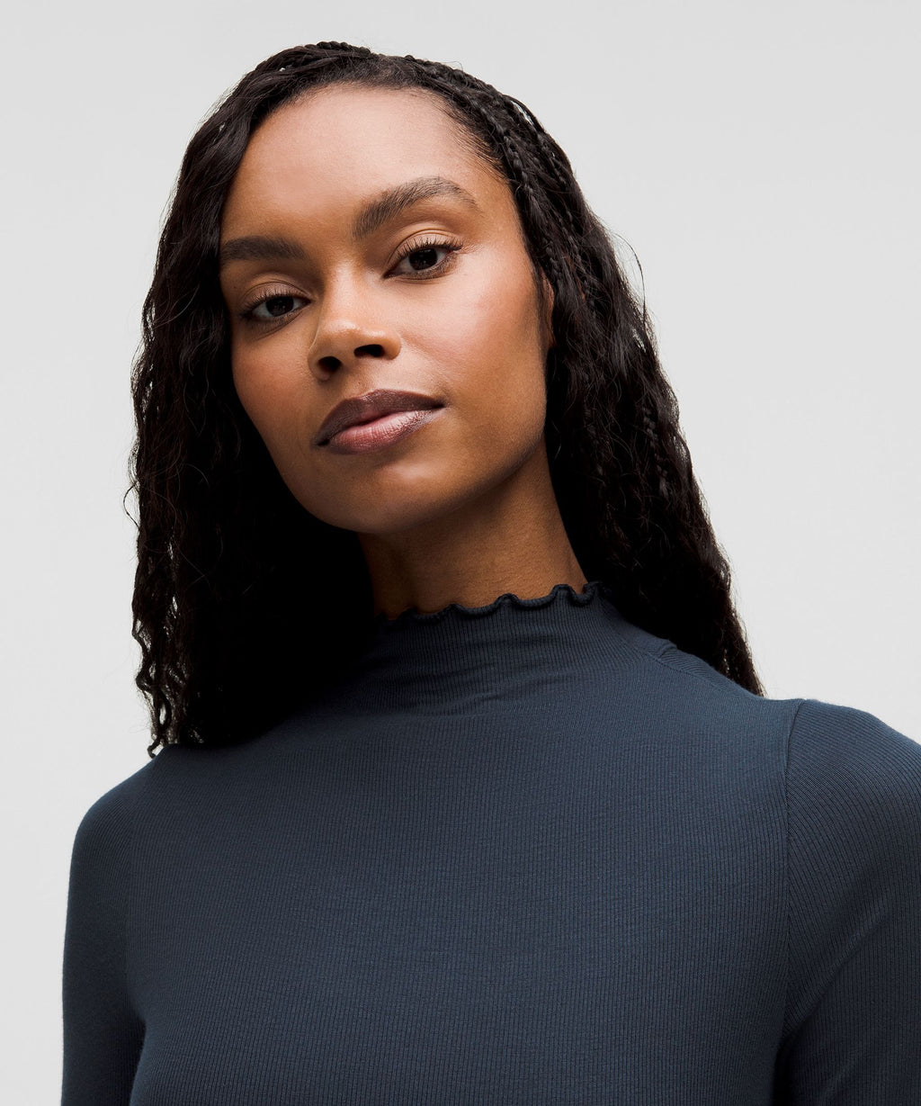 Hold Tight Lettuce-Edge Turtleneck