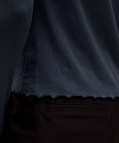 Hold Tight Lettuce-Edge Turtleneck