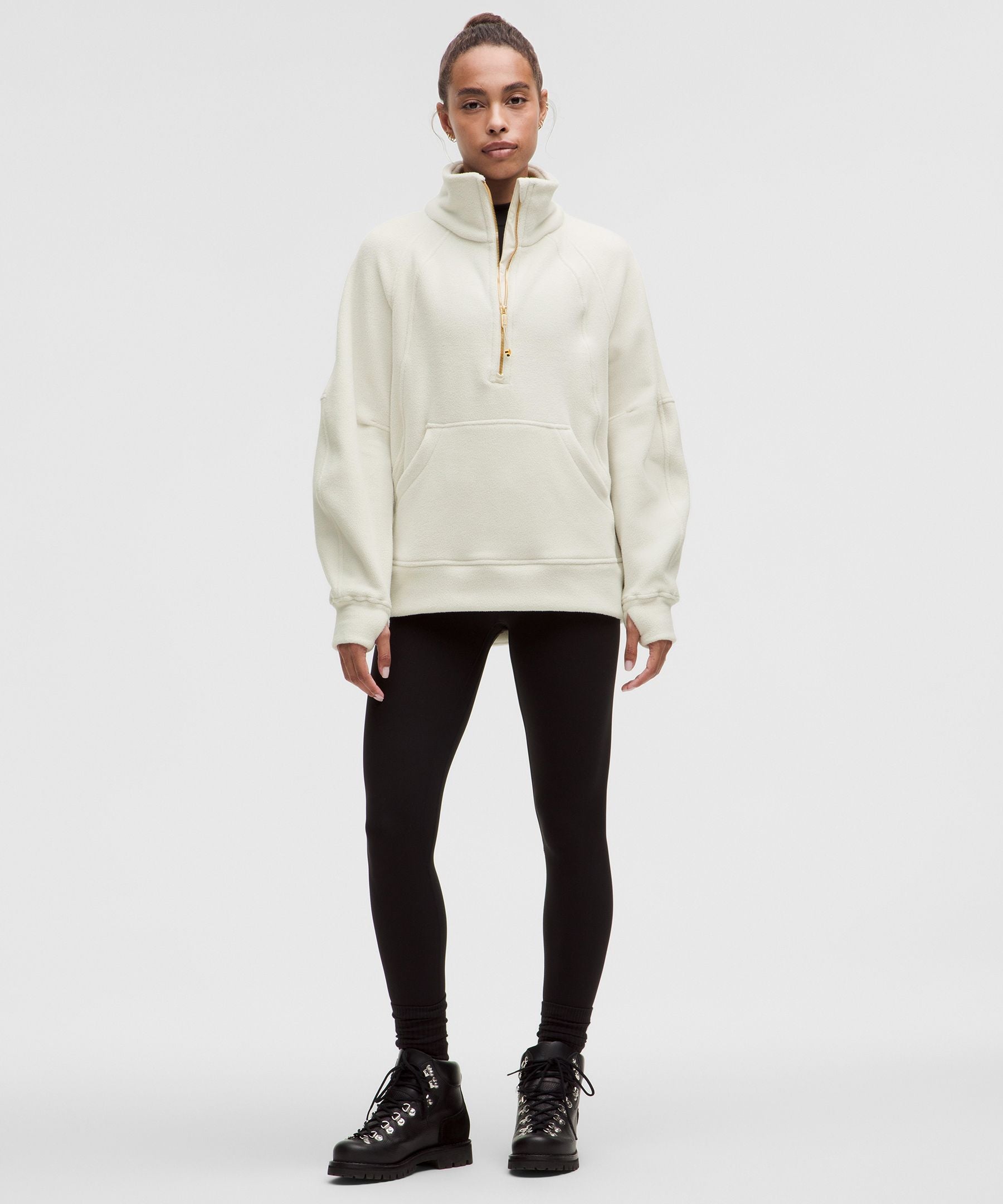 Scuba Tumbled Fleece Funnel-Neck Half Zip