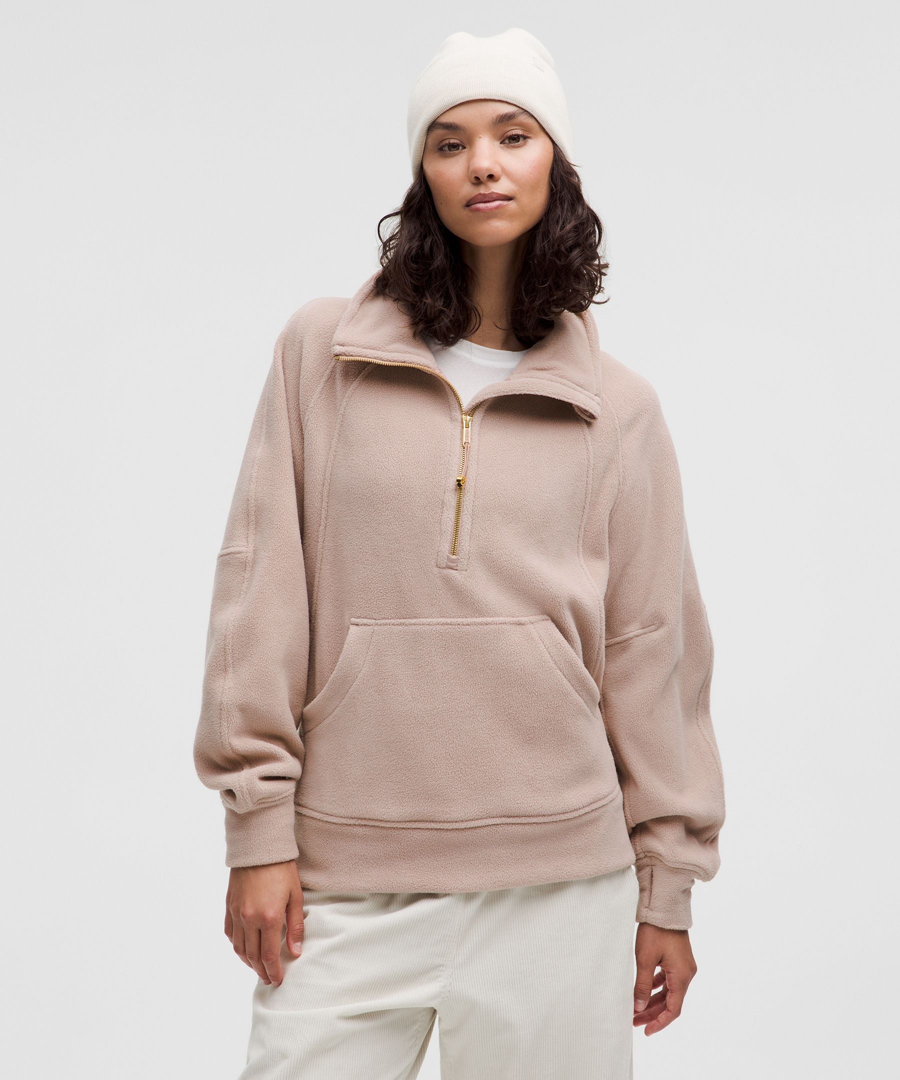 Scuba Tumbled Fleece Funnel-Neck Half Zip
