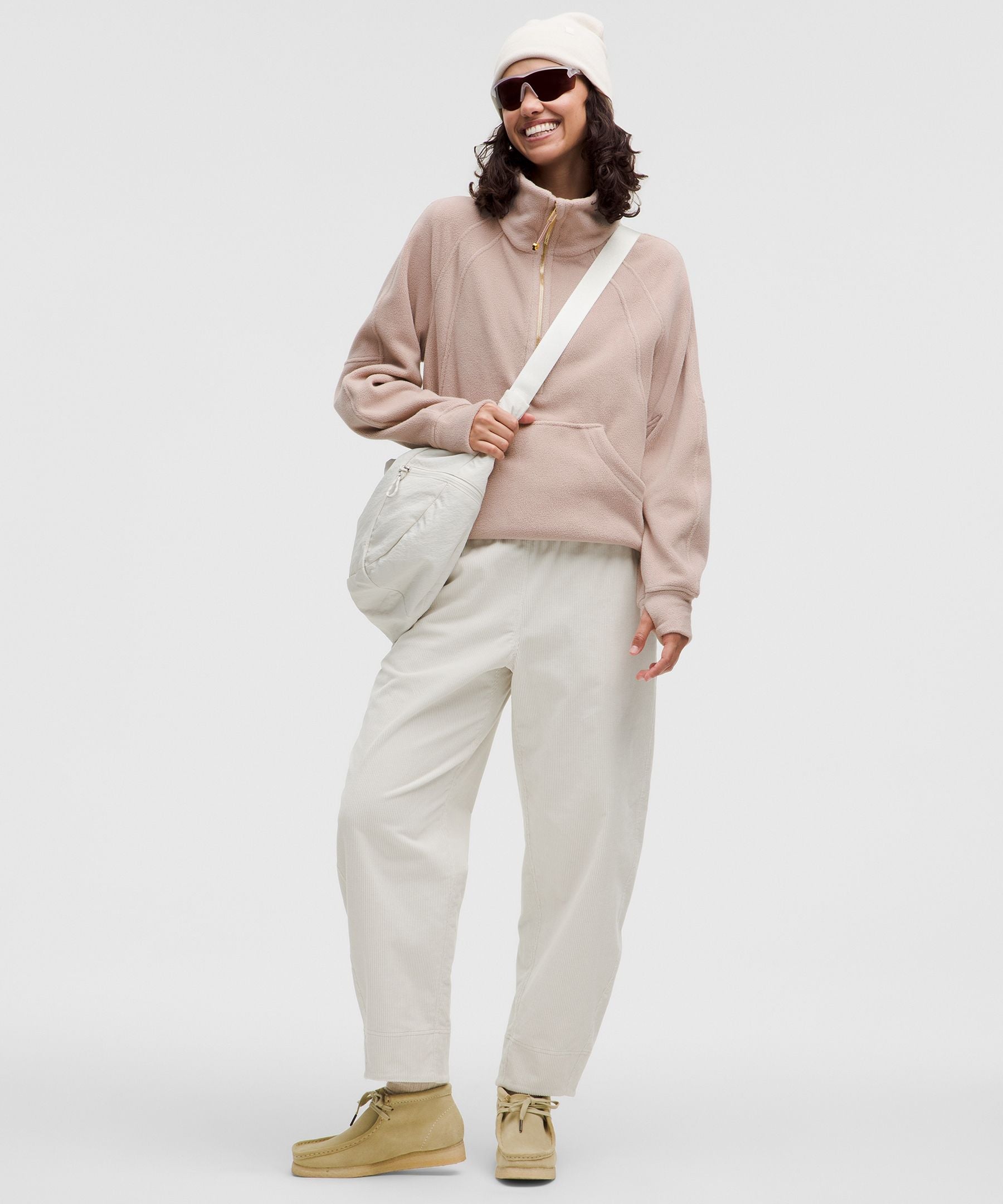 Scuba Tumbled Fleece Funnel-Neck Half Zip