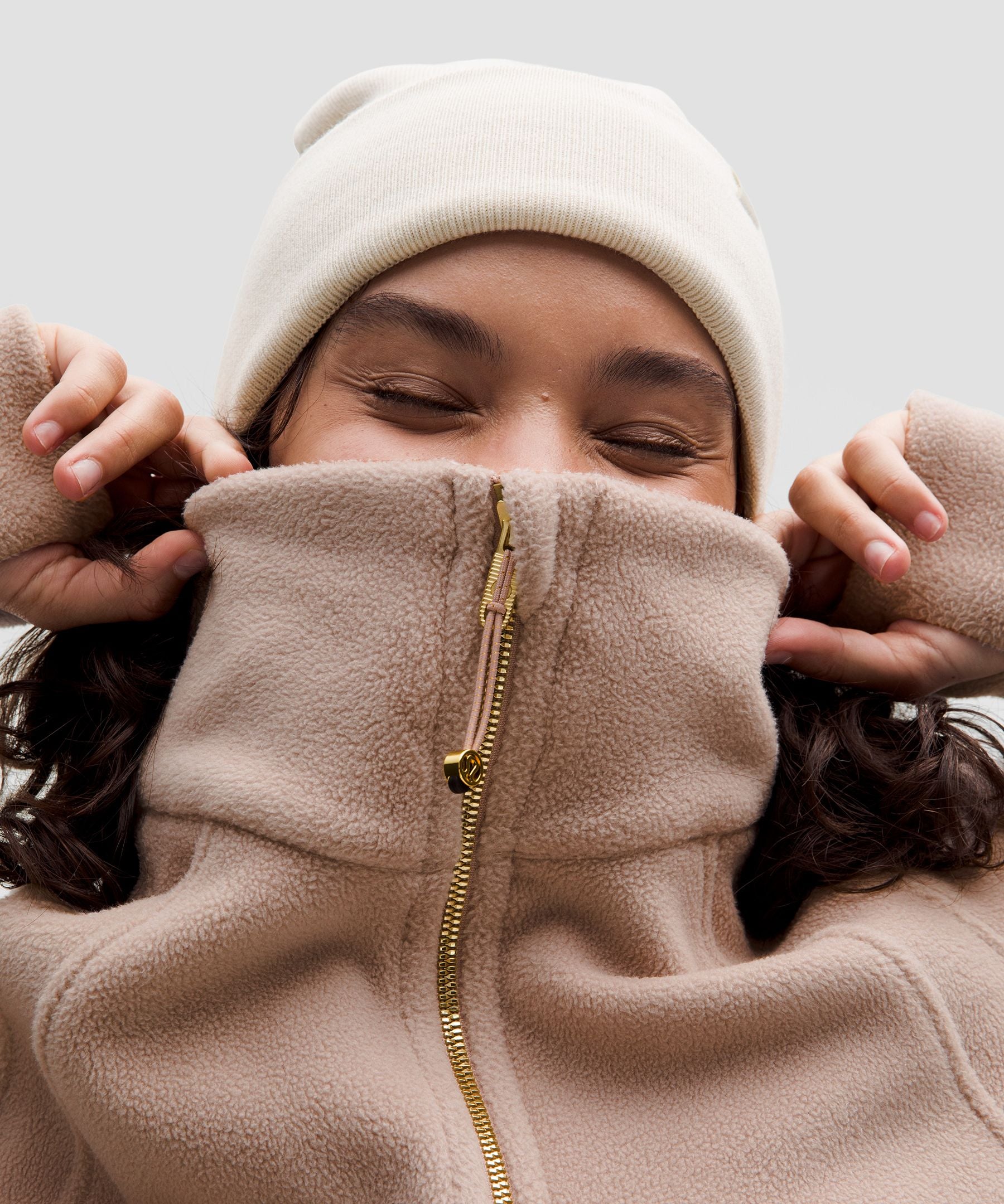 Scuba Tumbled Fleece Funnel-Neck Half Zip