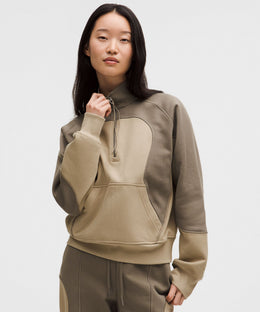 Cotton Fleece Relaxed-Fit Half Zip *SLNSH Collection