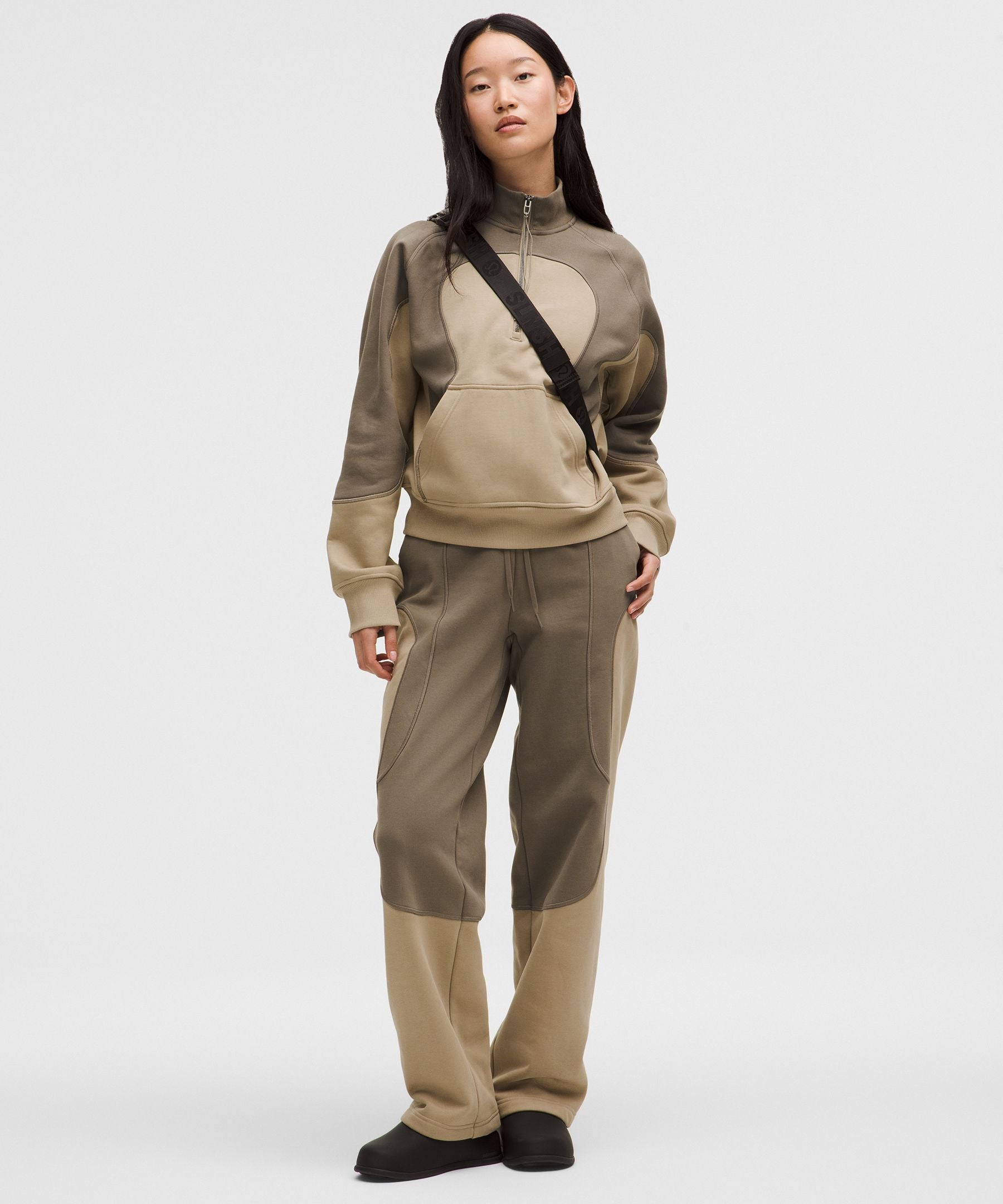 Cotton Fleece Relaxed-Fit Half Zip *SLNSH Collection