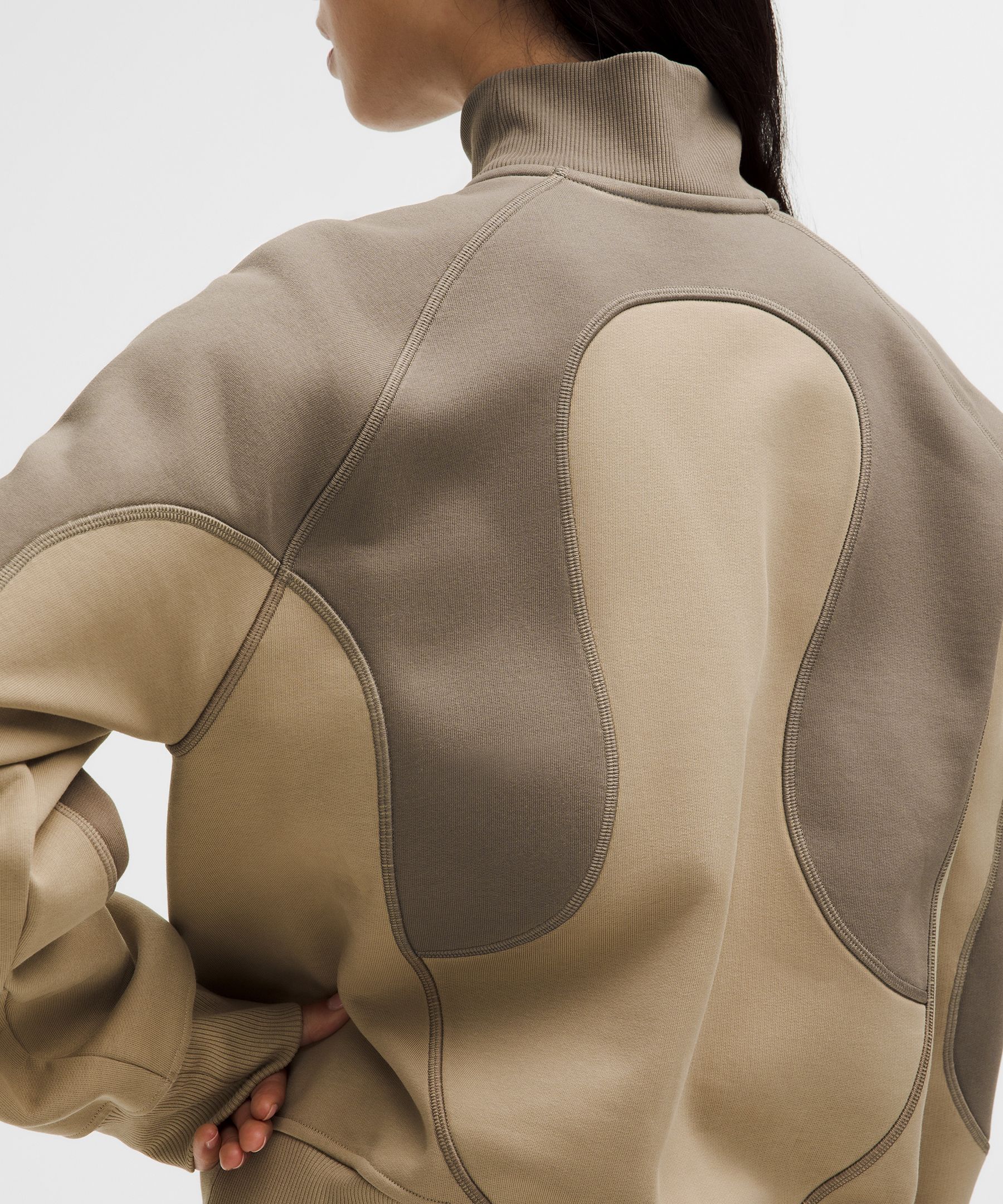 Cotton Fleece Relaxed-Fit Half Zip *SLNSH Collection