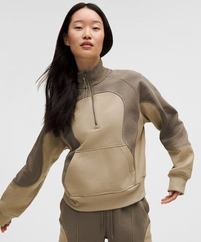 Cotton Fleece Relaxed-Fit Half Zip *SLNSH Collection
