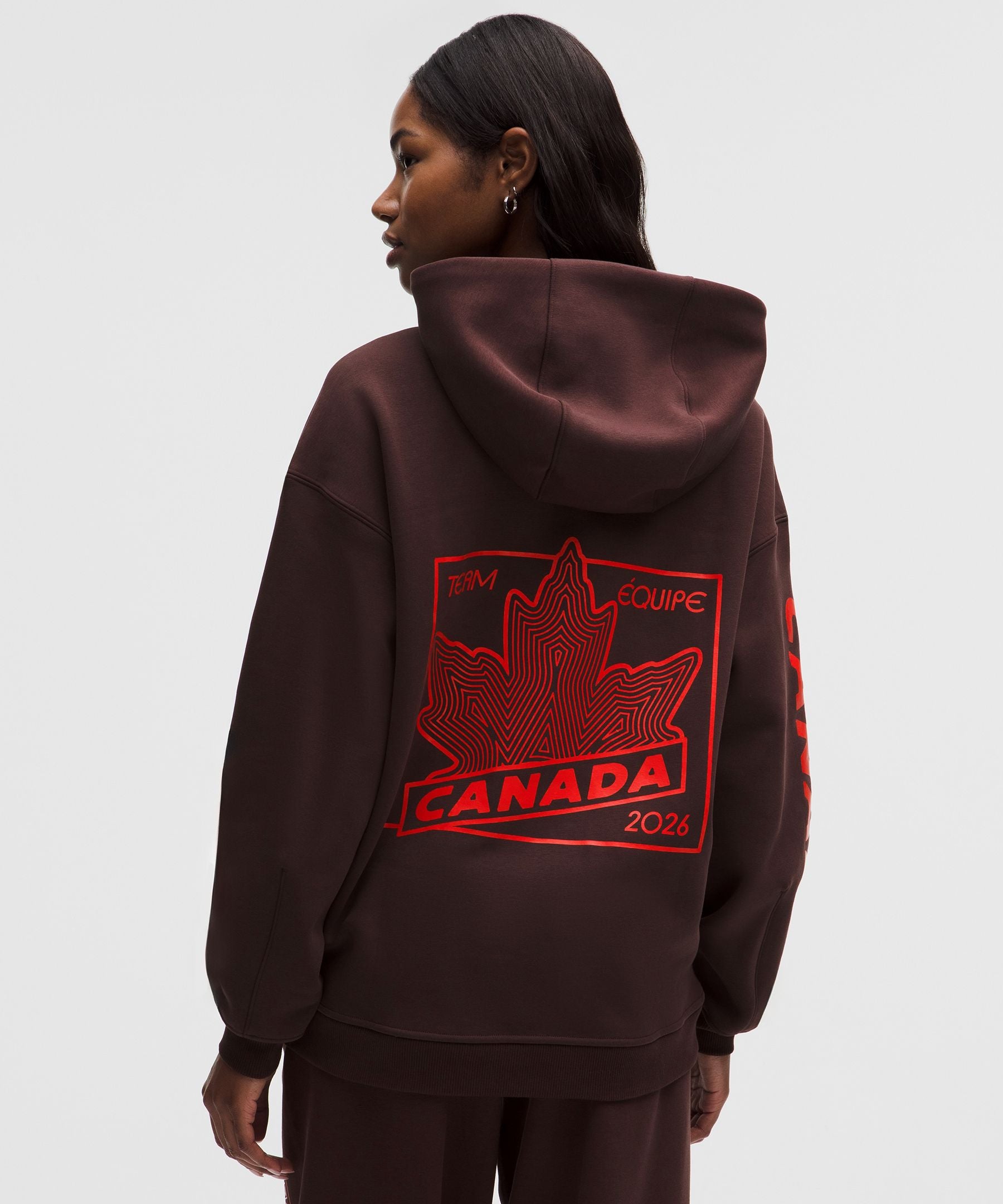 Team Canada Womens Big Cozy Oversized Hoodie *COC Logo