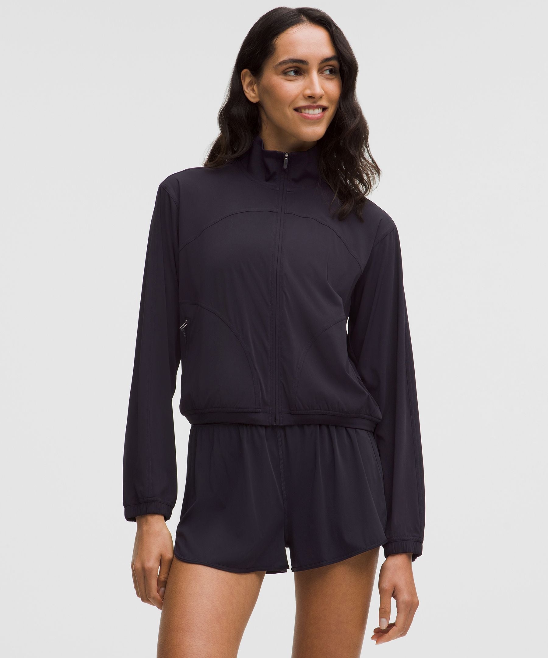 Sleek Full-Zip Running Jacket