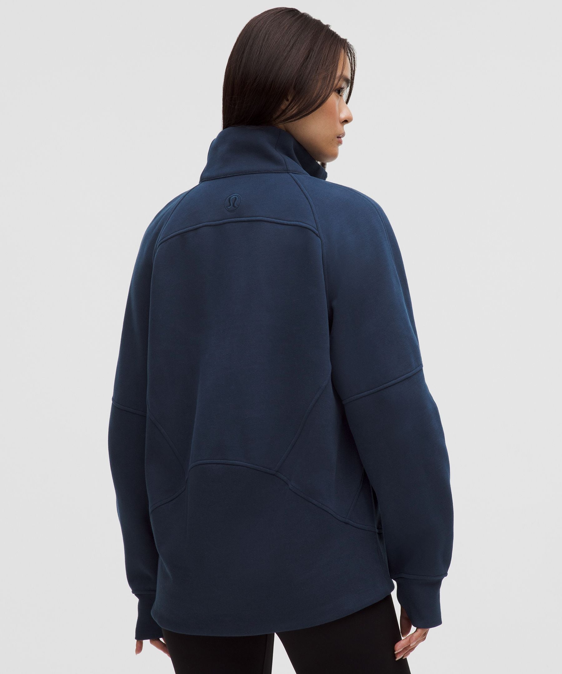 Scuba Oversized Funnel-Neck Half Zip *Long