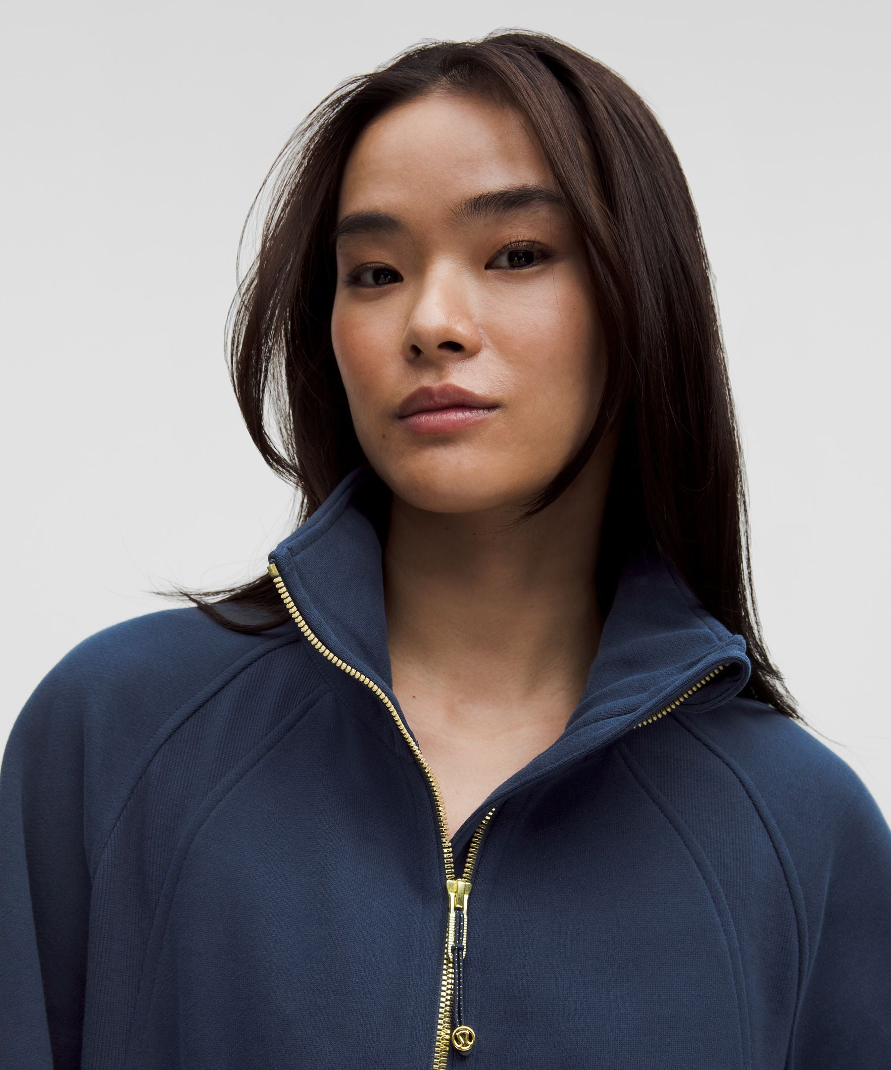 Scuba Oversized Funnel-Neck Half Zip *Long