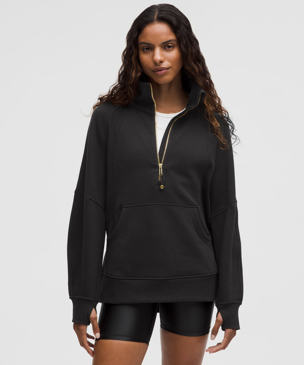 Scuba Oversized Funnel-Neck Half Zip *Long