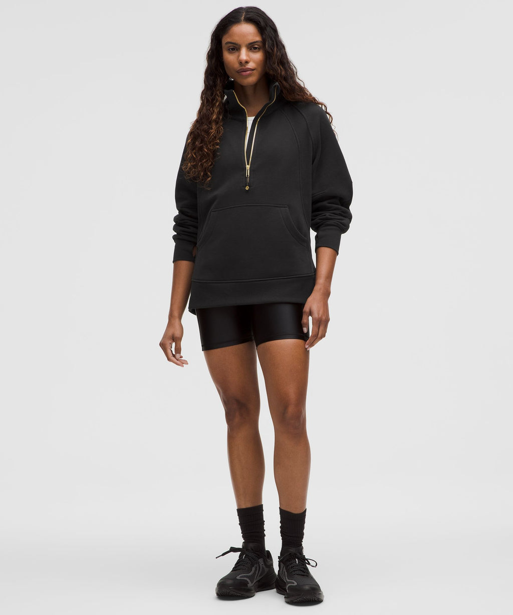 Scuba Oversized Funnel-Neck Half Zip *Long