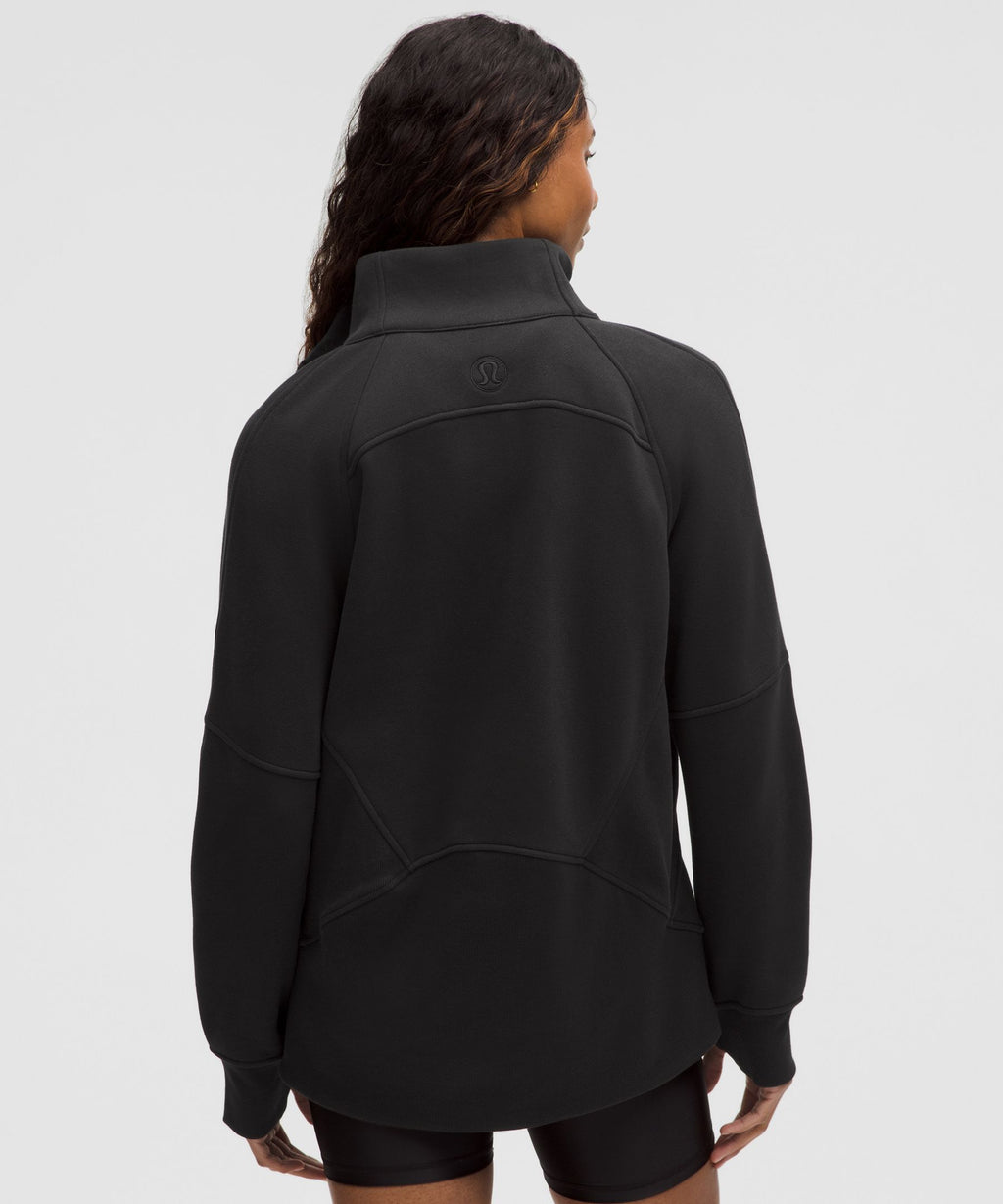 Scuba Oversized Funnel-Neck Half Zip *Long