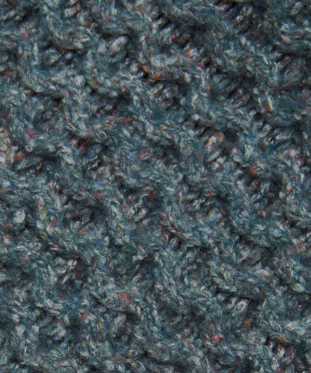 Wool-Blend Cable-Knit Sweater