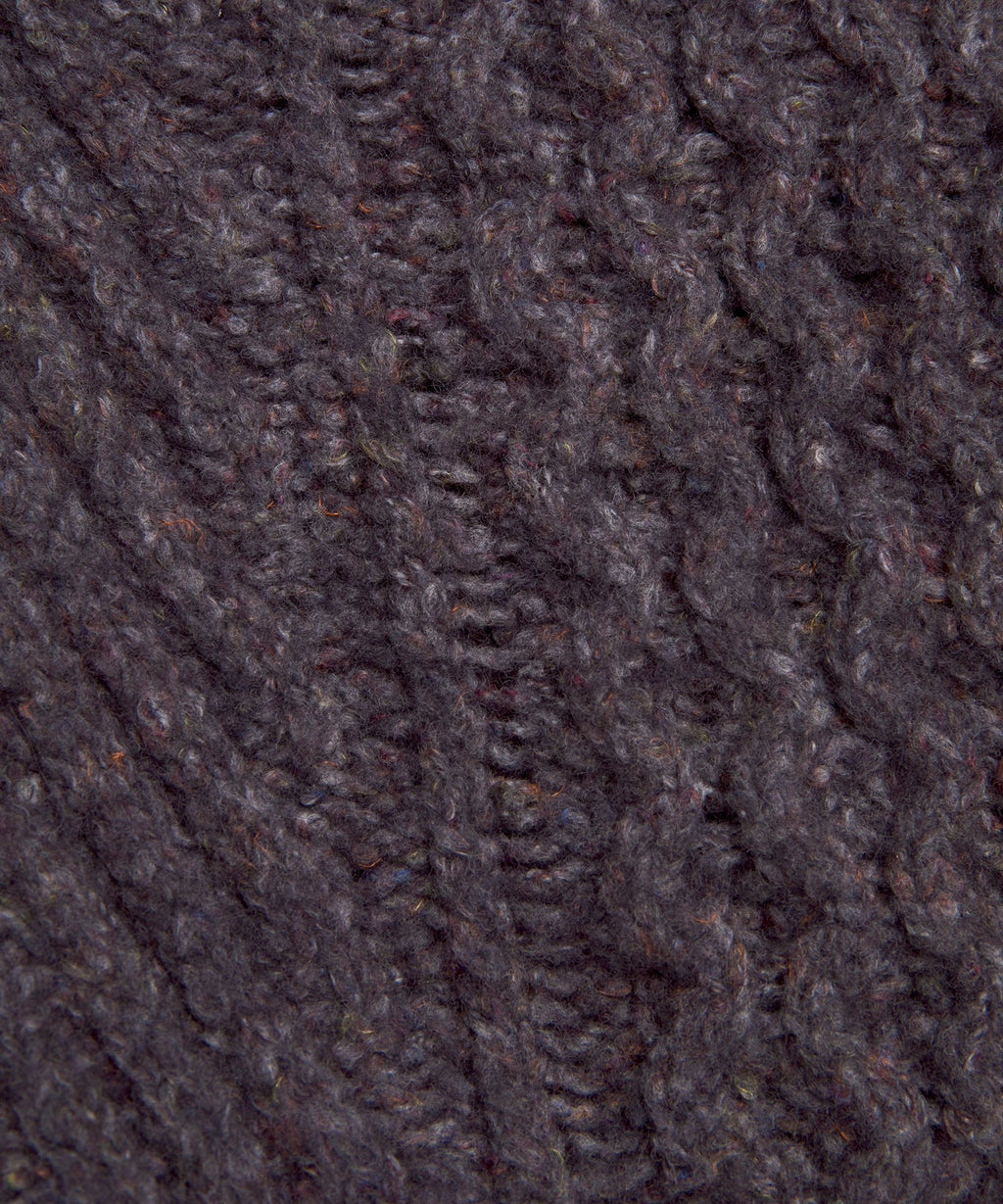Wool-Blend Cable-Knit Sweater