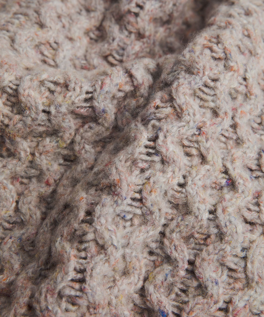 Wool-Blend Cable-Knit Sweater