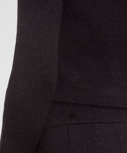 Micro Cable Merino Wool Hooded Cardigan