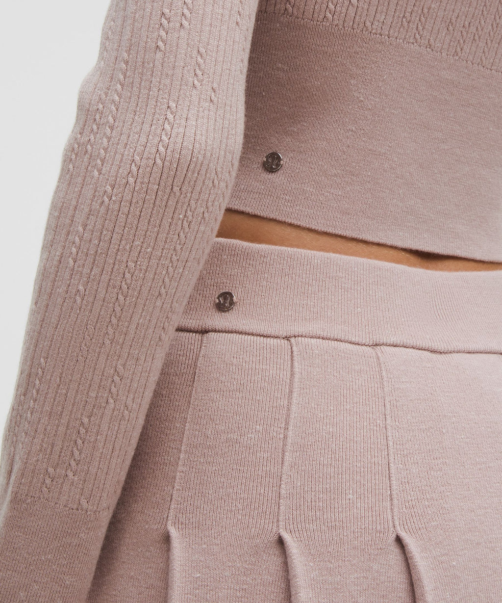 Micro Cable Merino Wool Hooded Cardigan