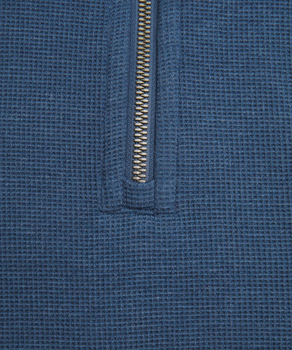 Scuba Cropped Funnel-Neck Half Zip *Waffle