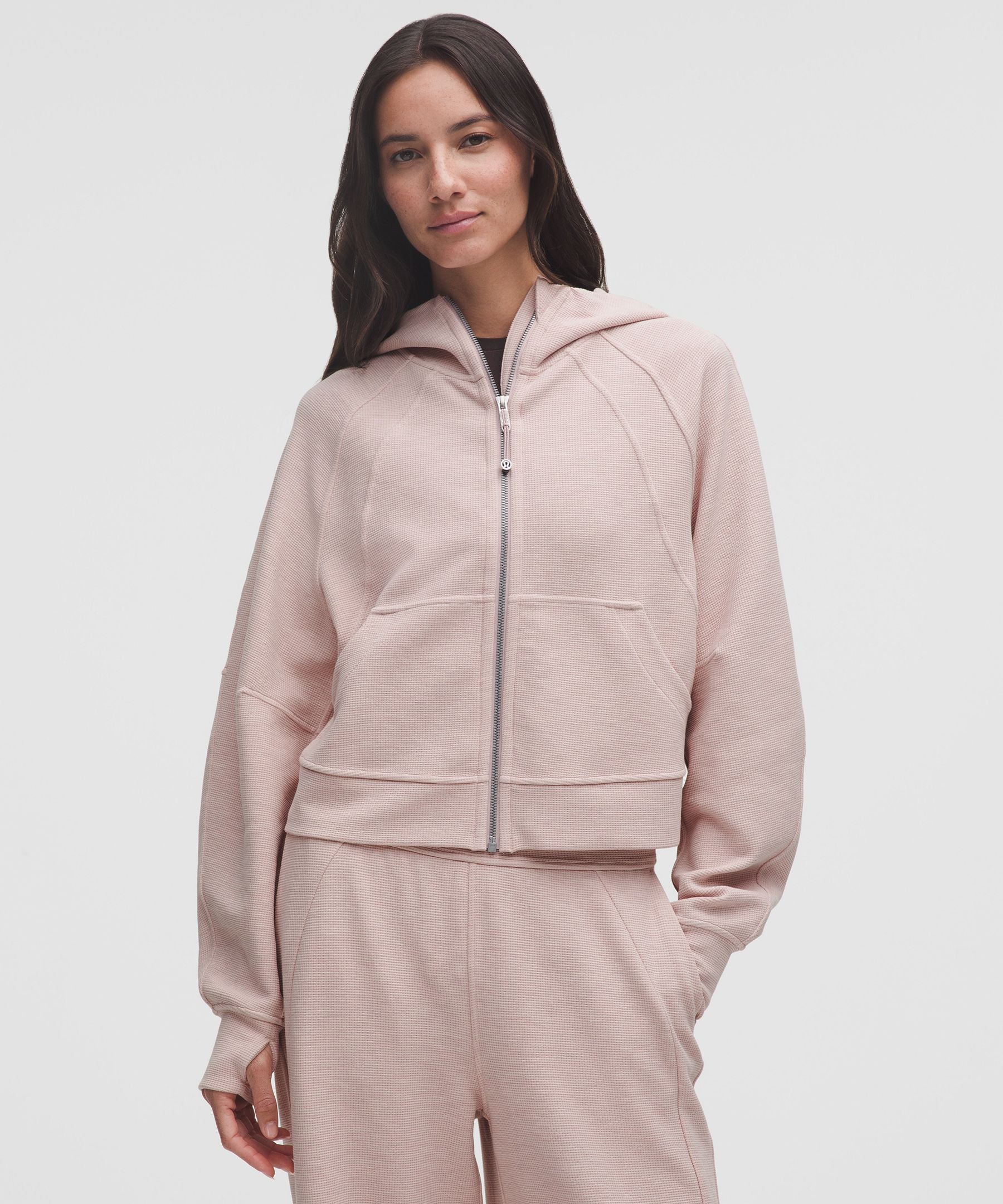 Scuba Oversized Full-Zip Hoodie *Waffle
