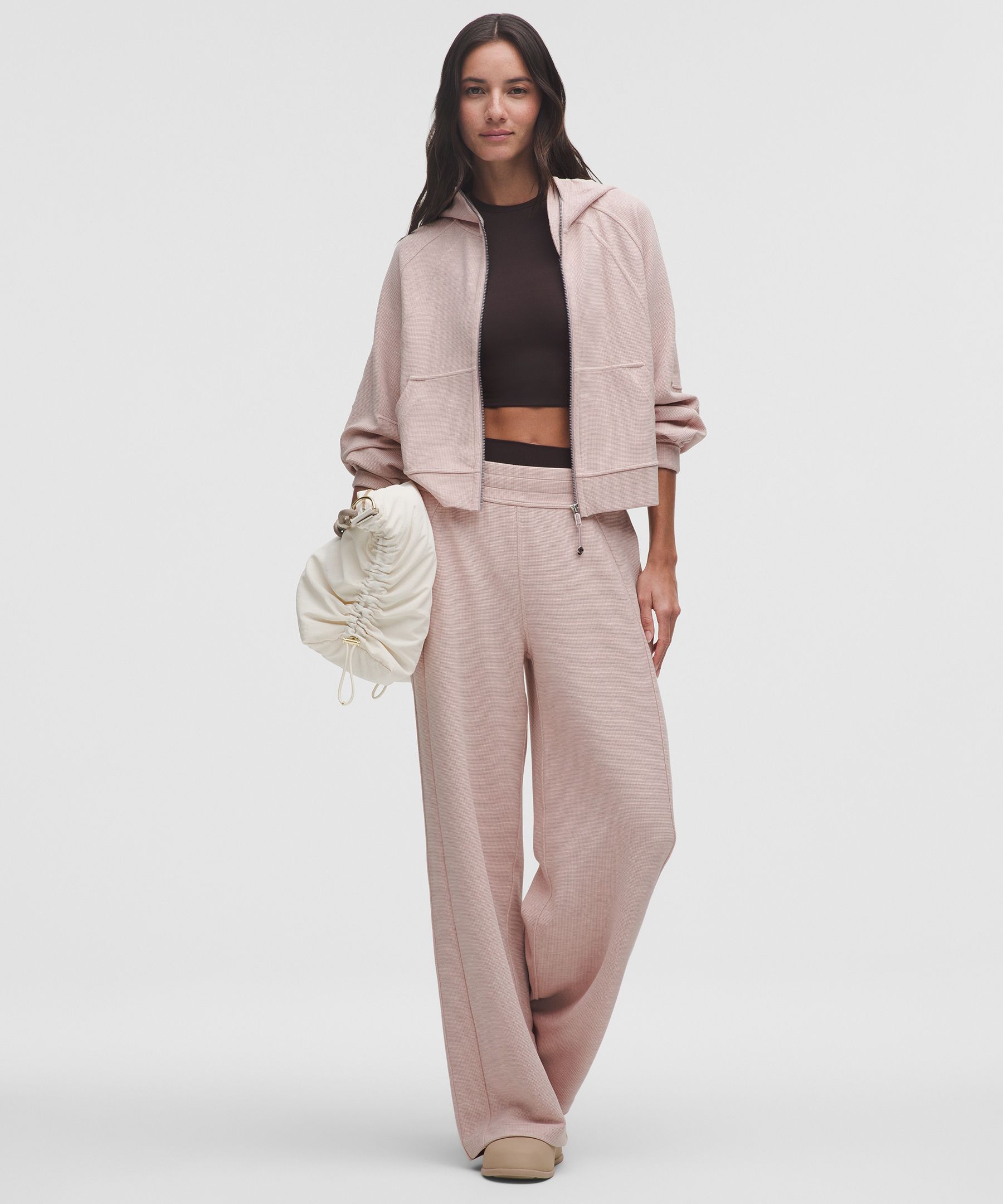 Scuba Oversized Full-Zip Hoodie *Waffle