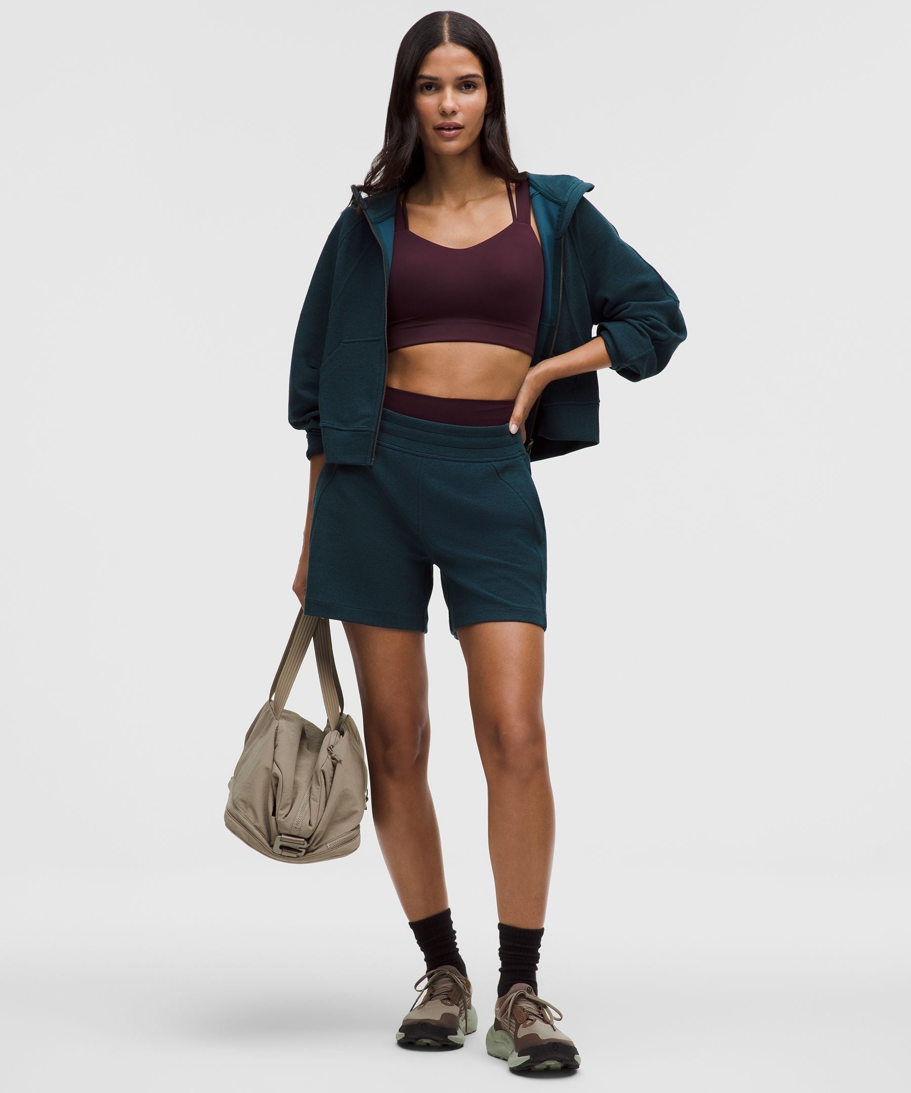 Scuba Oversized Full-Zip Hoodie *Waffle