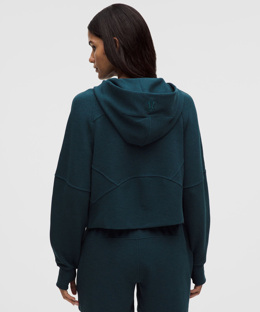 Scuba Oversized Full-Zip Hoodie *Waffle