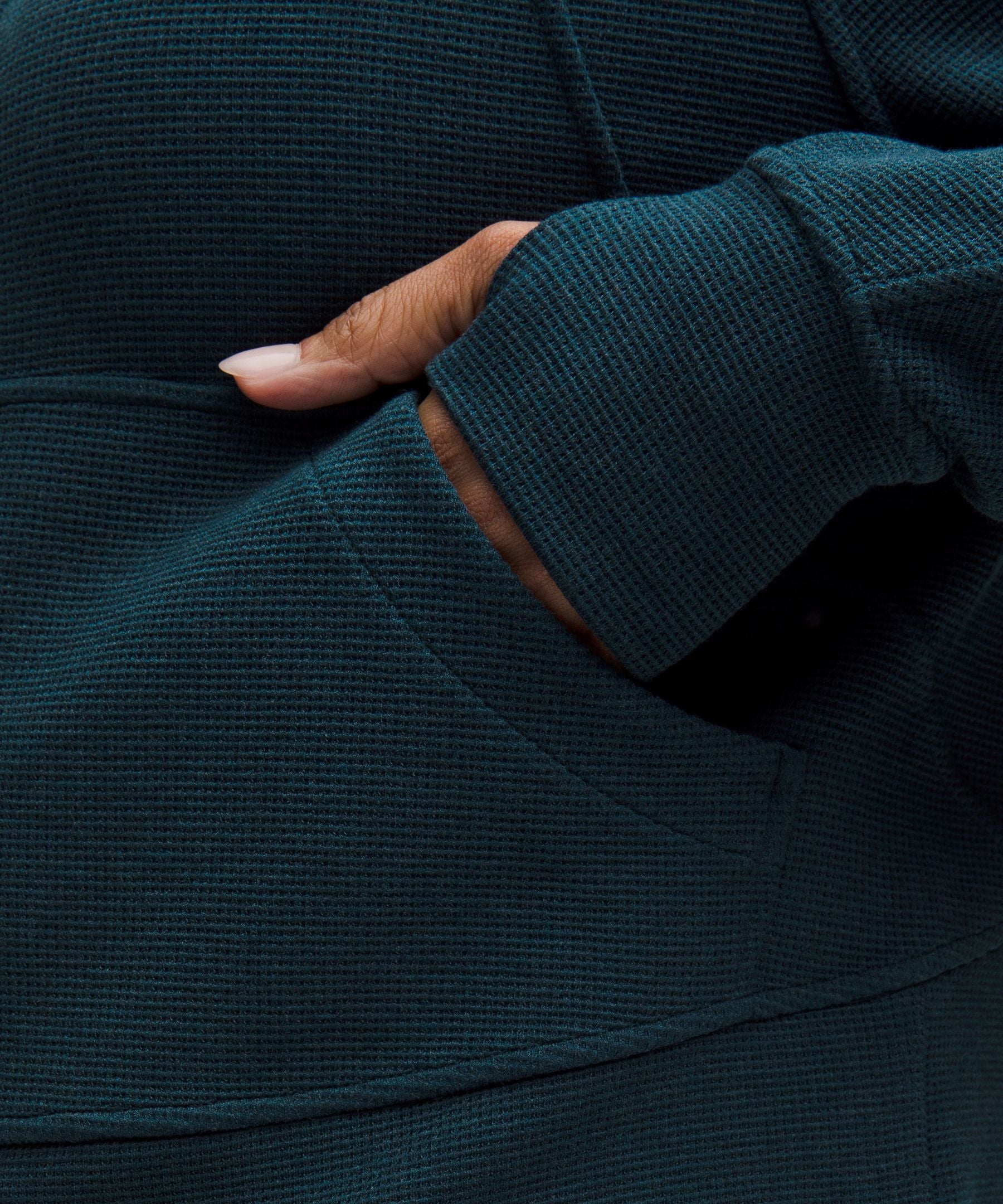 Scuba Oversized Full-Zip Hoodie *Waffle