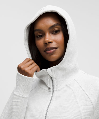 Scuba Oversized Full-Zip Hoodie *Waffle