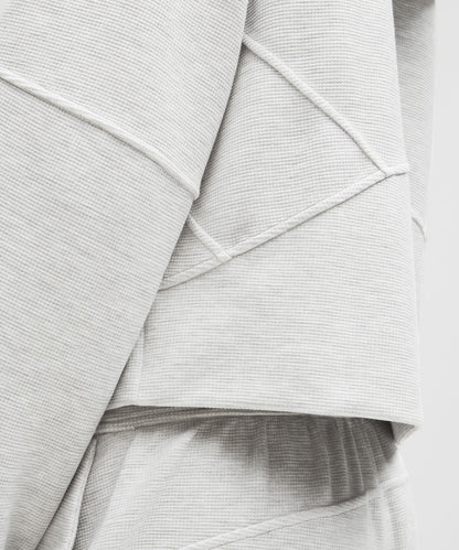 Scuba Oversized Full-Zip Hoodie *Waffle