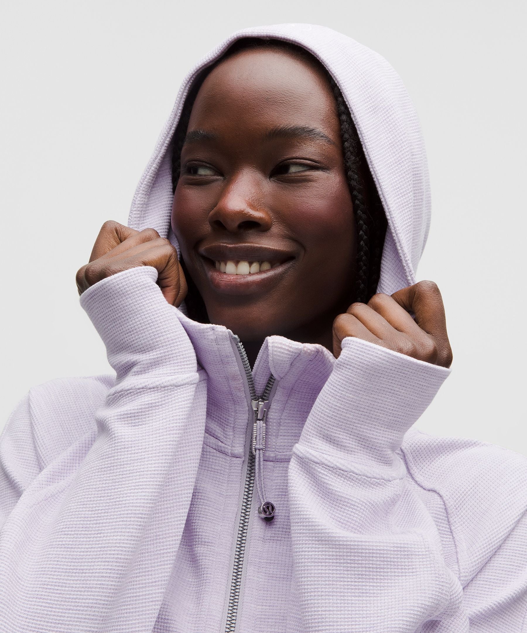 Scuba Oversized Full-Zip Hoodie *Waffle